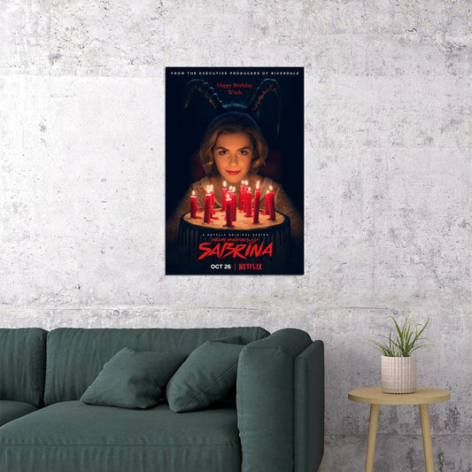 Chilling Adventures Of Sabrina Movie Teenage Witch Poster Wall Art Print Home Wall Decor - xonomax