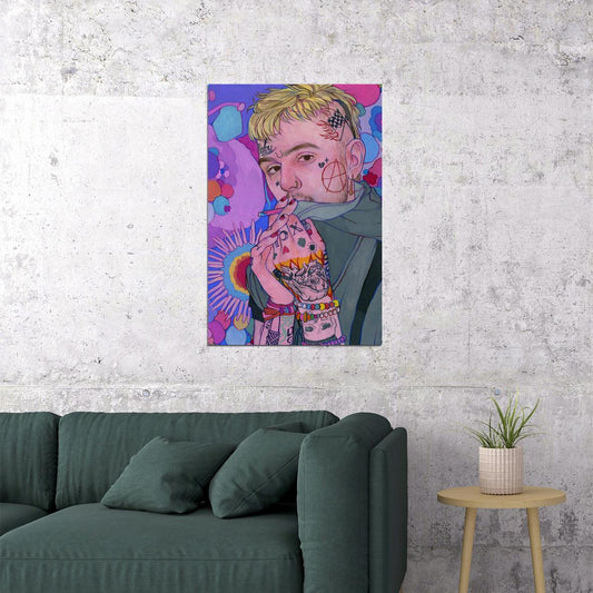 Lil Peep Music Songwriter Singer Musician Poster Wall Art Print Home Wall Decor - xonomax