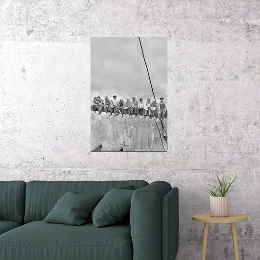 Charles Ebbets Workers Lunch Atop A Skyscraper Vintage Poster Wall Art Print Home Wall Decor - xonomax