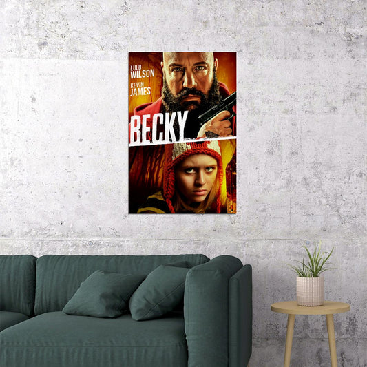 Becky 2020 Movie Horror Action Poster Wall Art Print Home Wall Decor - xonomax