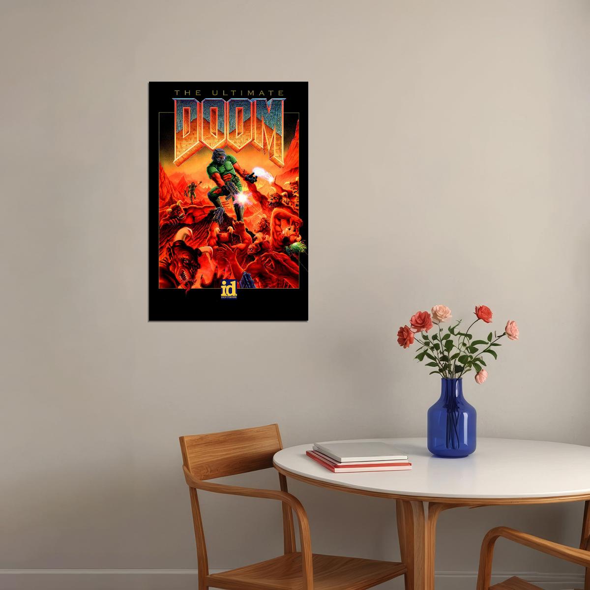 Doom Video Game Series Role Playing Game Action Poster Wall Art Print Home Wall Decor