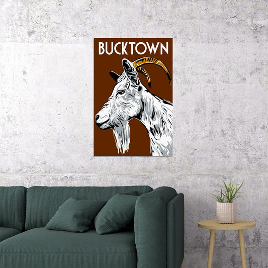 Cuisine Ducool Bucktown Chicago Neighborhood Poster Wall Art Print Home Wall Decor - xonomax