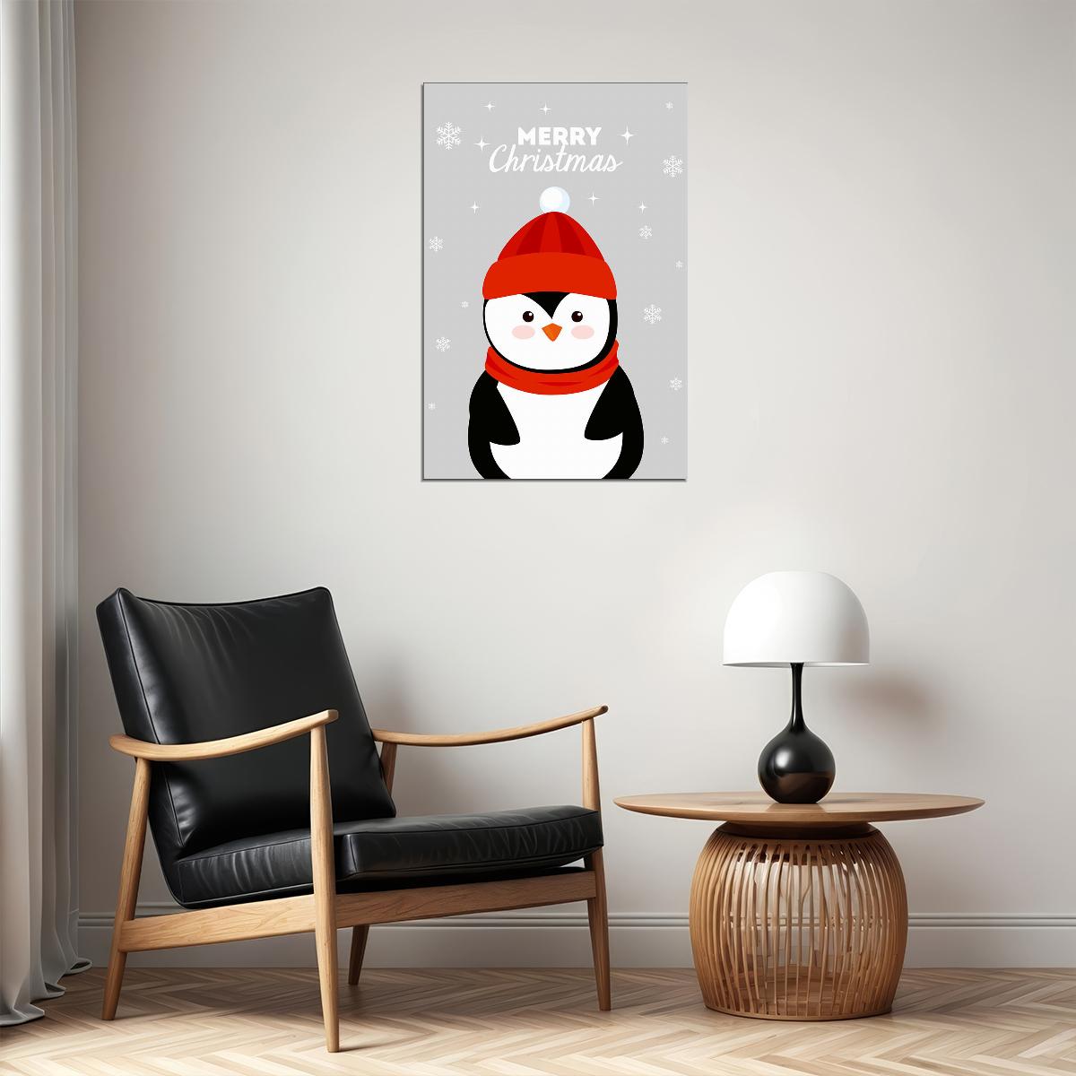 Penguin Stole Christmas Picture Poster Wall Art Print Home Wall Decor - xonomax