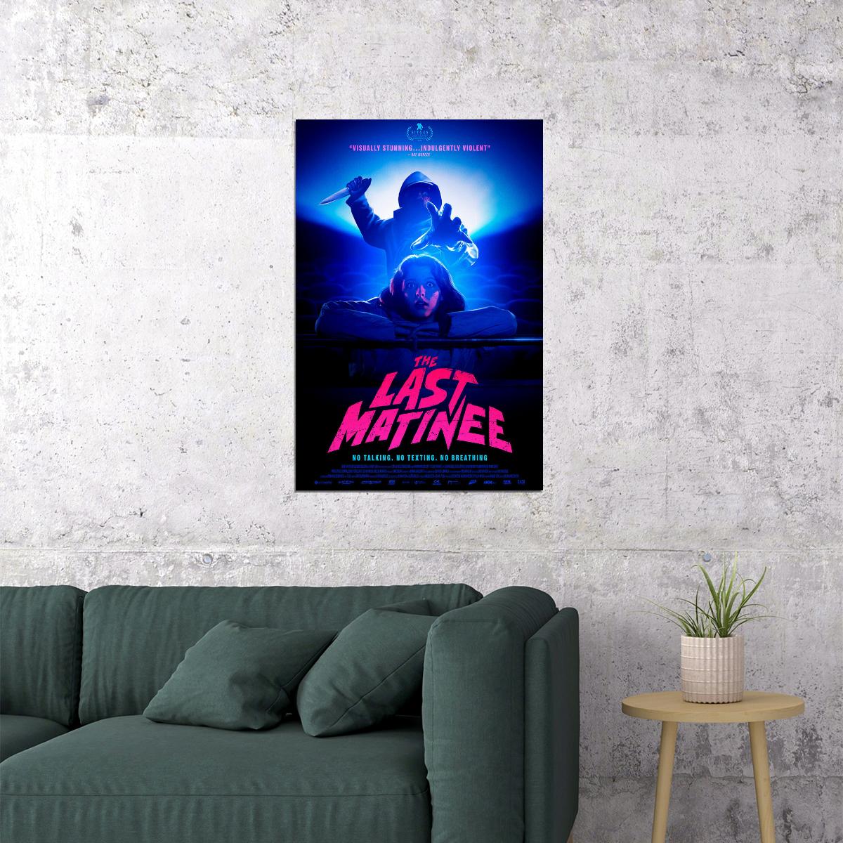 The Last Matinee 2021 Movie Horror Poster Wall Art Print Home Wall Decor - xonomax
