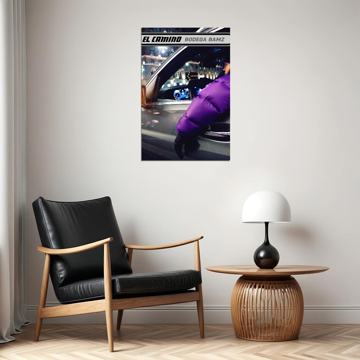 Bodega Bamz Rapper El Camino Poster Wall Art Print Home Wall Decor - xonomax