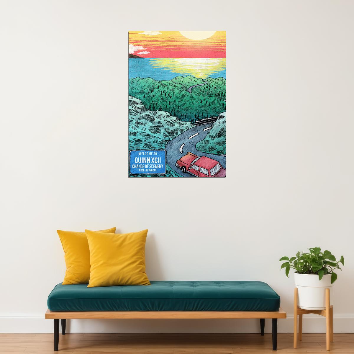 Quinn Xcii Rap Singer Change Of Scenery Poster Wall Art Print Home Wall Decor - xonomax