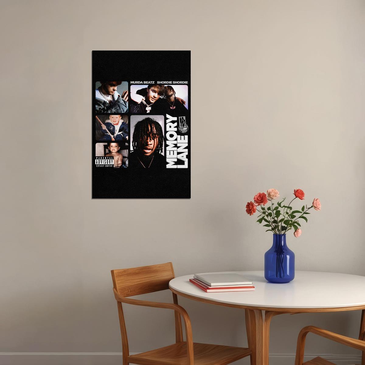 Shordie Shordie Murda Beatz Memory Lane Poster Wall Art Print Home Wall Decor