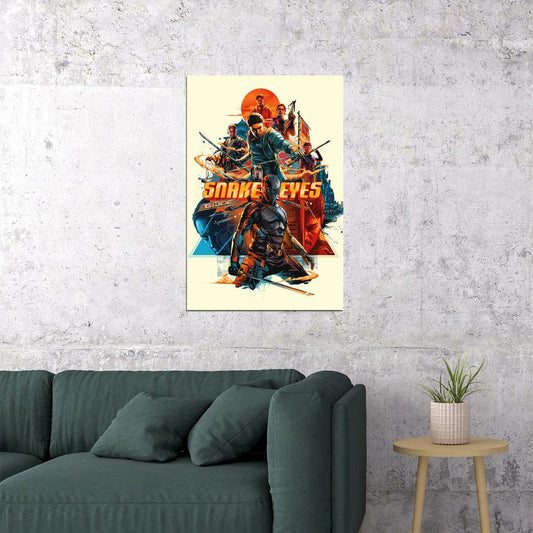 Snake Eyes Movie Gi Joe Origins Poster Wall Art Print Home Wall Decor - xonomax