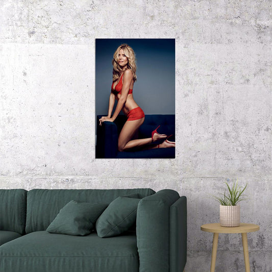 Heidi Klum Super Model Magazine Fashion Cover Actor Poster Wall Art Print Home Wall Decor - xonomax
