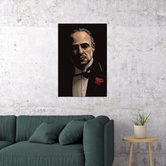 Godfather Movie Gangsters Crime Action Poster Wall Art Print Home Wall Decor - xonomax