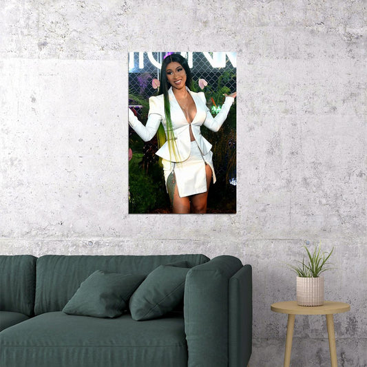 Cardi B Rap Rapper Hip Hop Music Singer Woman Star Poster Wall Art Print Home Wall Decor - xonomax
