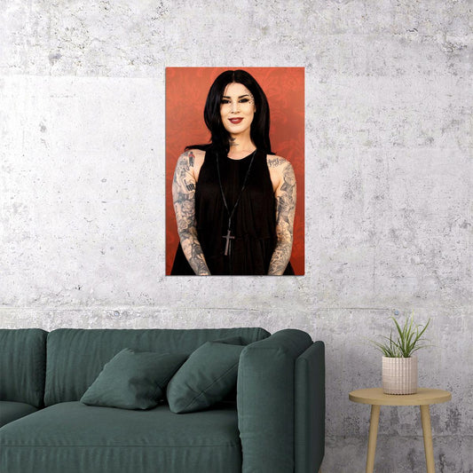 Kat Von D Tattoo Model Writer Poster Wall Art Print Home Wall Decor - xonomax