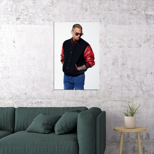 Chris Brown American Rapper Music Artist Poster Wall Art Print Home Wall Decor - xonomax