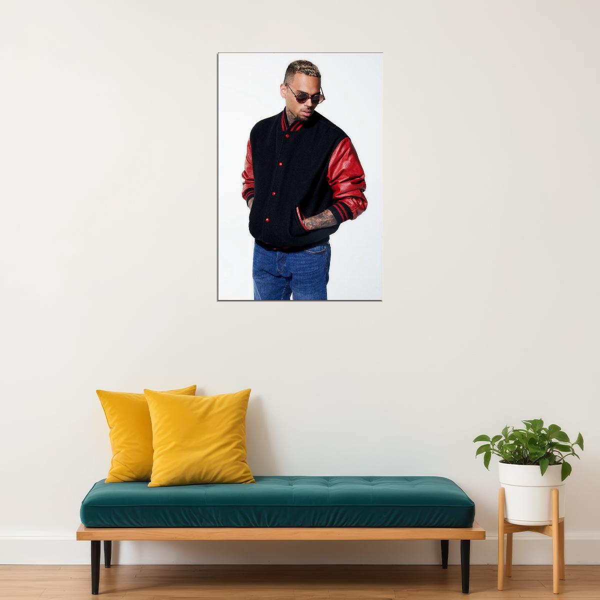 Chris Brown American Rapper Music Artist Poster Wall Art Print Home Wall Decor - xonomax