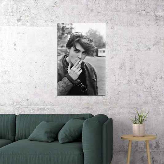 Actor Music Star Young Johnny Depp Producer Poster Wall Art Print Home Wall Decor - xonomax