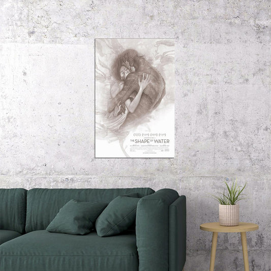 The Shape Of Water Guillermo Del Toro 2018 Film Poster Wall Art Print Home Wall Decor - xonomax