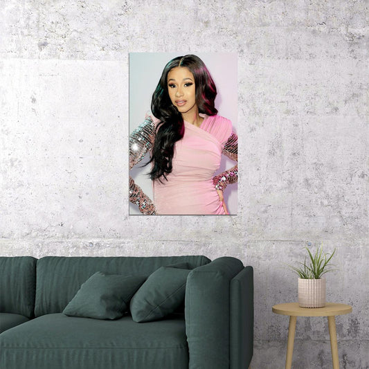 Cardi B American Fashion Female Rapper Artist Poster Wall Art Print Home Wall Decor - xonomax