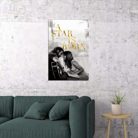 A Star Is Born Bradley Cooper Lady Gaga 2018 Movie Poster Wall Art Print Home Wall Decor - xonomax