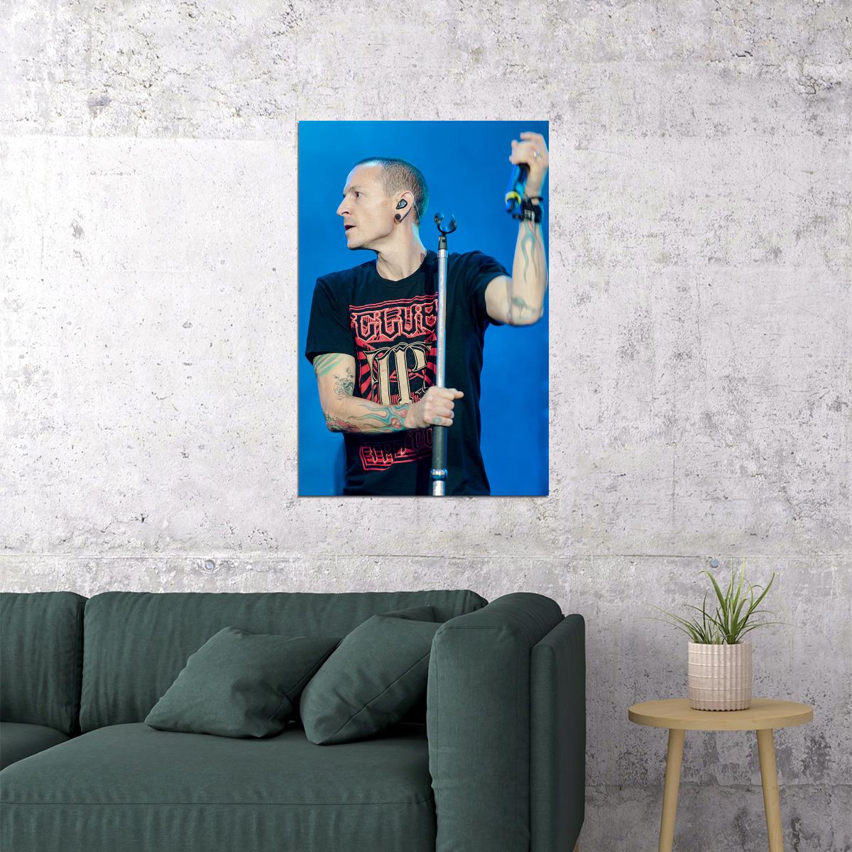 Chester Bennington Rock Music Songwriter Poster Wall Art Print Home Wall Decor - xonomax
