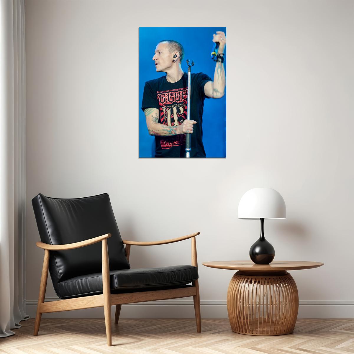 Chester Bennington Rock Music Songwriter Poster Wall Art Print Home Wall Decor - xonomax