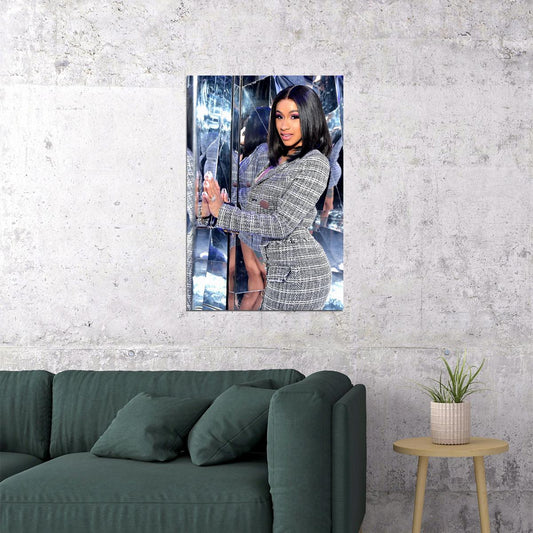 Cardi B American Fashion Female Rapper Artist Poster Wall Art Print Home Wall Decor - xonomax