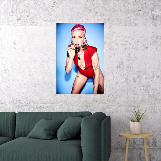 Halsey Music Singer Girl Star Poster Wall Art Print Home Wall Decor - xonomax