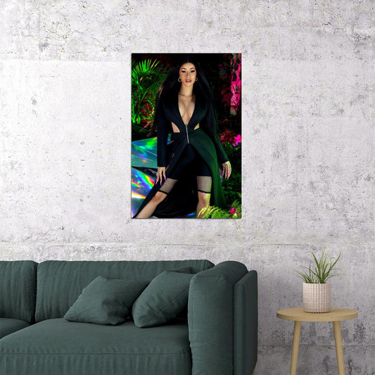 Cardi B American Fashion Female Rapper Poster Wall Art Print Home Wall Decor - xonomax
