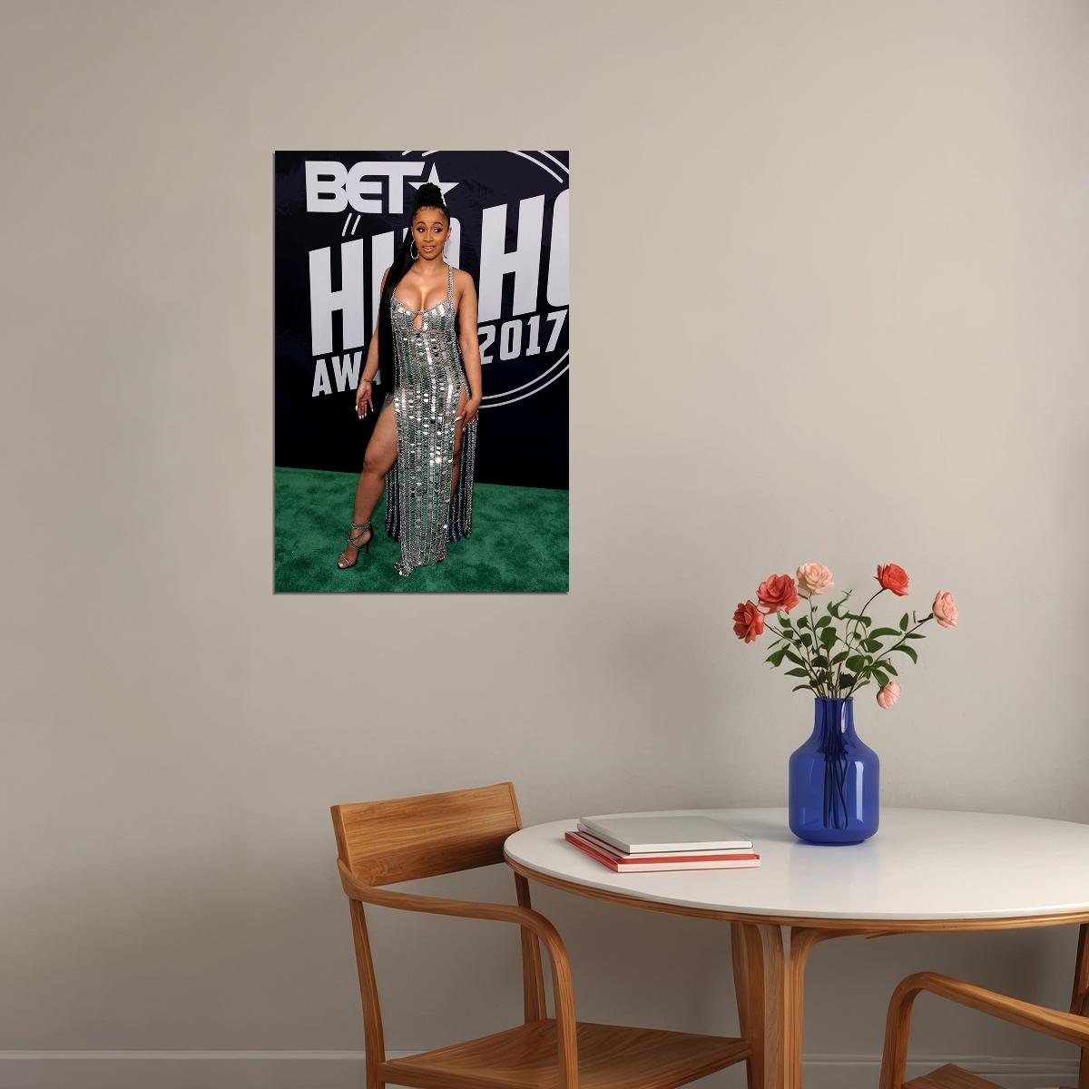 Cardi B Rap Music Sexy Singer Rap Artist Poster Wall Art Print Home Wall Decor - xonomax