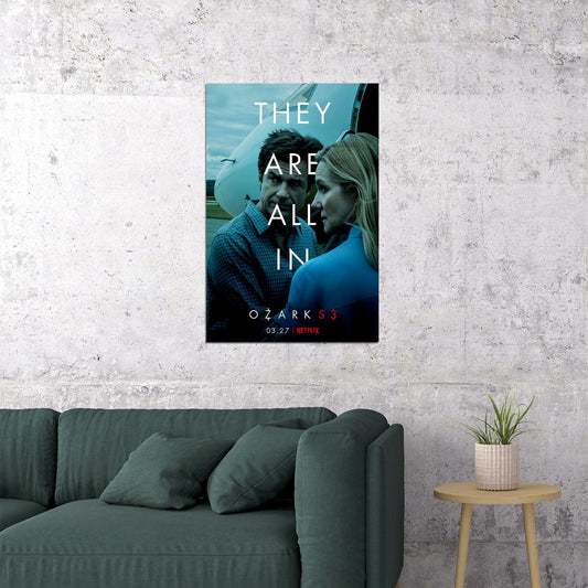 Ozark Jason Bateman 2017 Tv Series Show Season Crime Poster Wall Art Print Home Wall Decor - xonomax