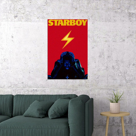 The Weeknd Starboy Album Music Musician Singer Poster Wall Art Print Home Wall Decor - xonomax