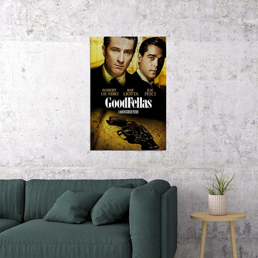 Goodfellas Movie Classic Black White Film Actor Poster Wall Art Print Home Wall Decor - xonomax
