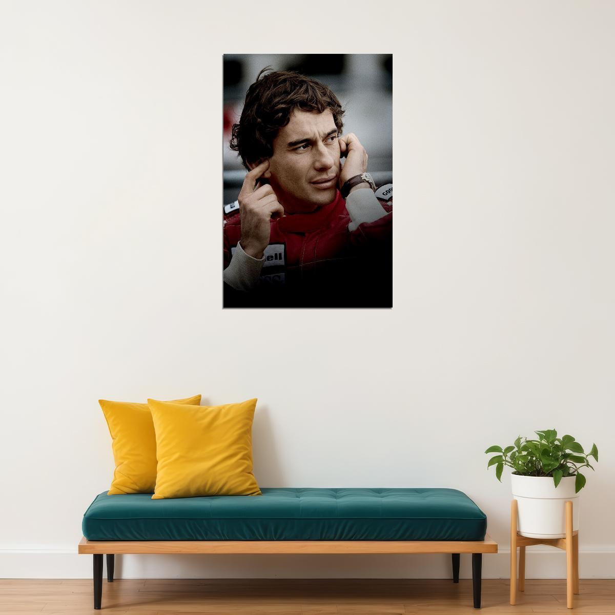 Ayrton Senna F1 Formula Grand Mc Super Racing Car Poster Wall Art Print Home Wall Decor - xonomax