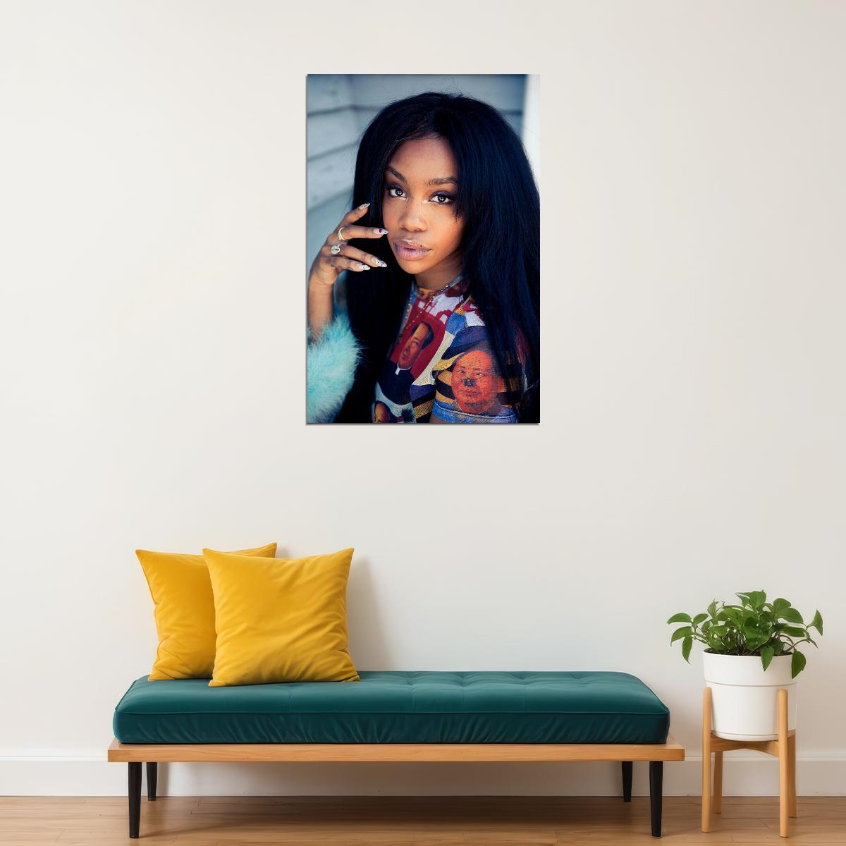 Sza Usa Hip Hop Rap Music Singer Star Beautiful Poster Wall Art Print Home Wall Decor - xonomax