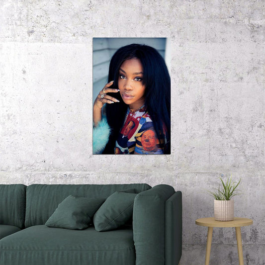 Sza Usa Hip Hop Rap Music Singer Star Beautiful Poster Wall Art Print Home Wall Decor - xonomax