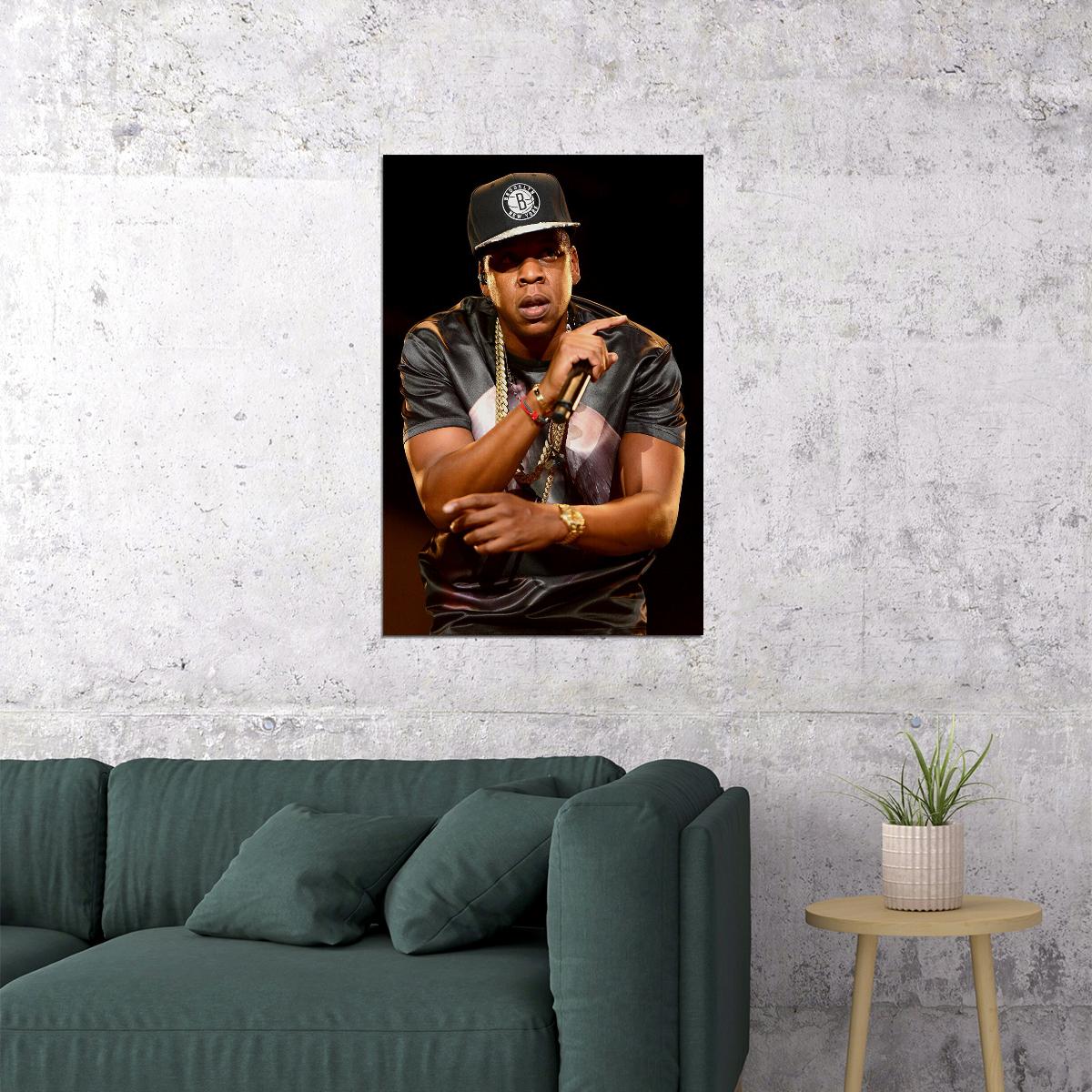 Jay Z Nice Rap Hip Hop Music Star Musician Poster Wall Art Print Home Wall Decor