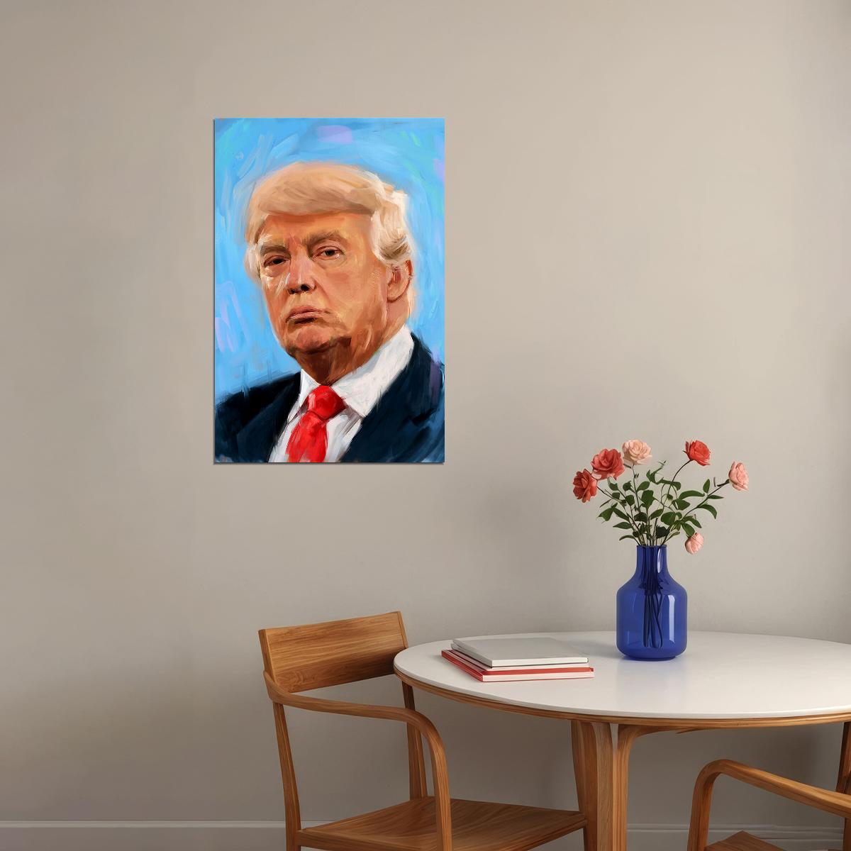 Donald Trump Old President Politican Poster Wall Art Print Home Wall Decor