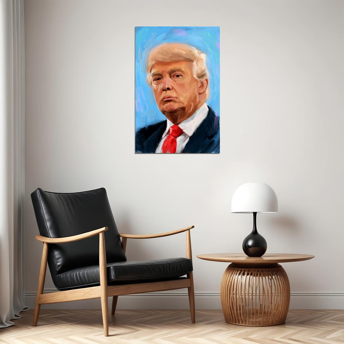 Donald Trump Old President Politican Poster Wall Art Print Home Wall Decor