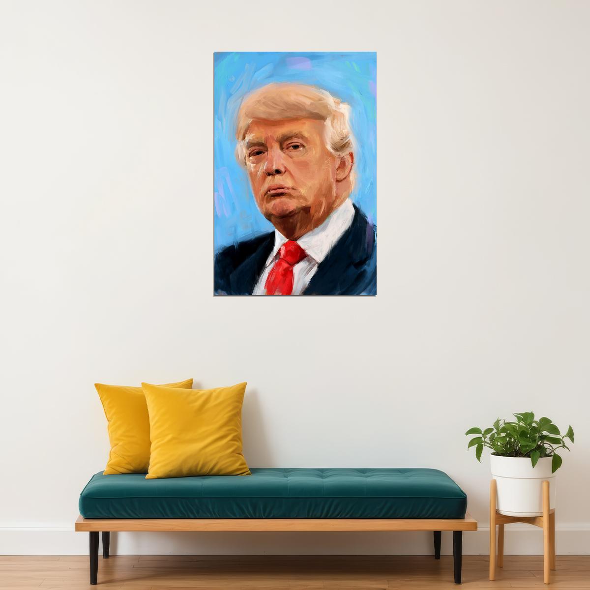 Donald Trump Old President Politican Poster Wall Art Print Home Wall Decor