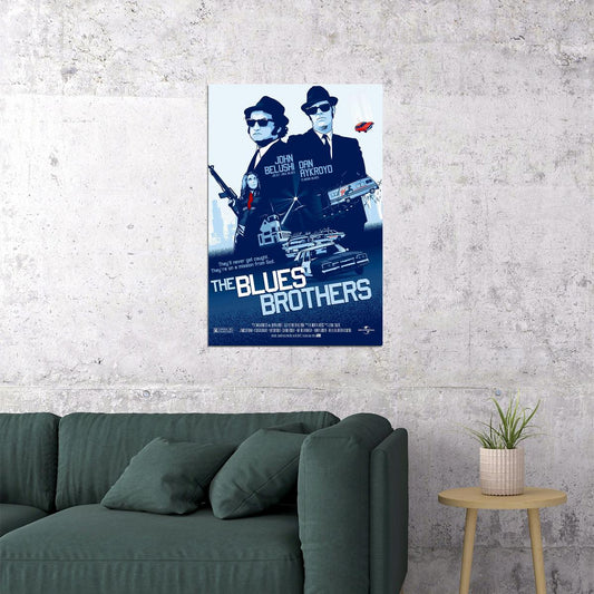 Blues Brothers Movie Classic Film Action Detective Poster Wall Art Print Home Wall Decor - xonomax