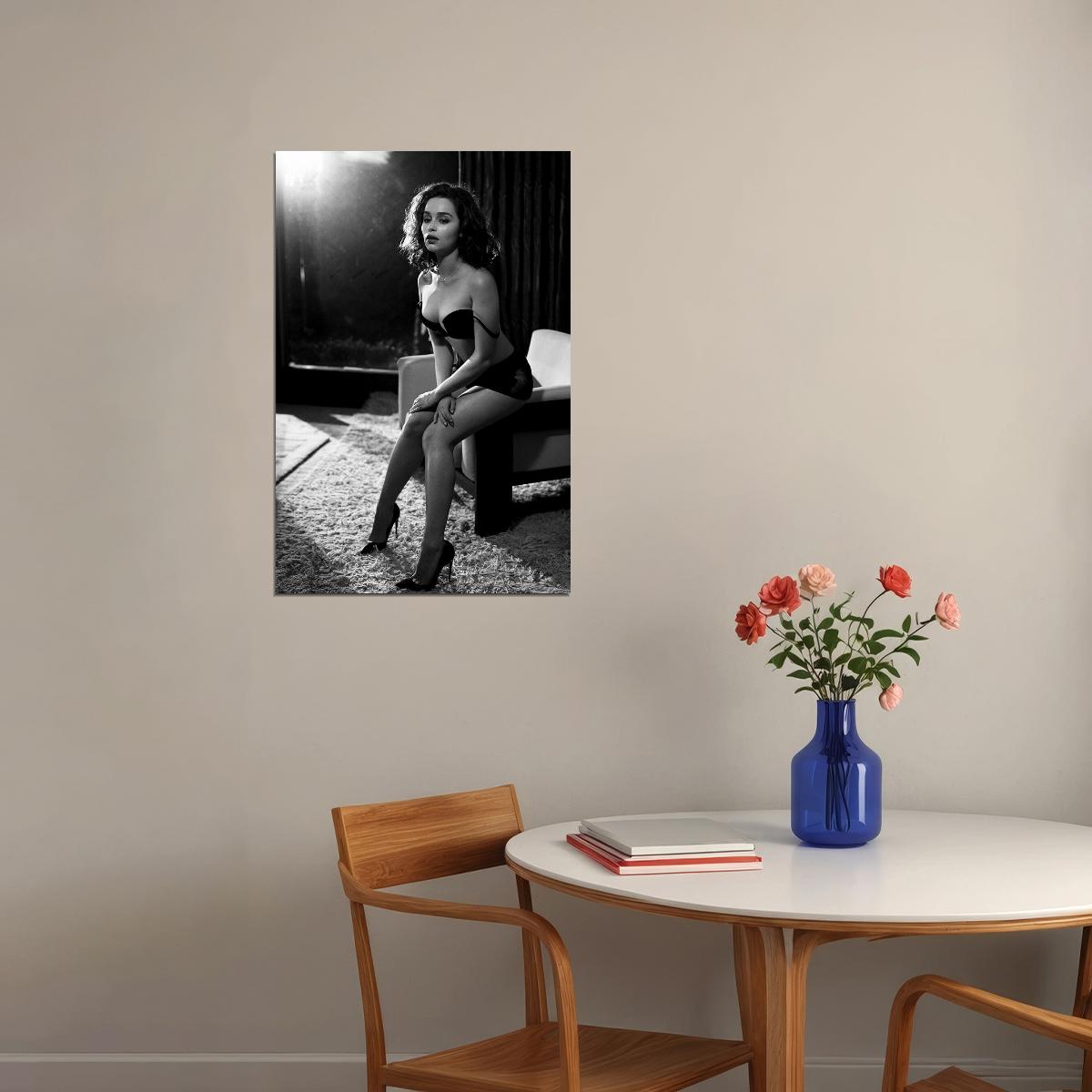 Emilia Clarke Sexy Actress Star Model Beauty Poster Wall Art Print Home Wall Decor - xonomax