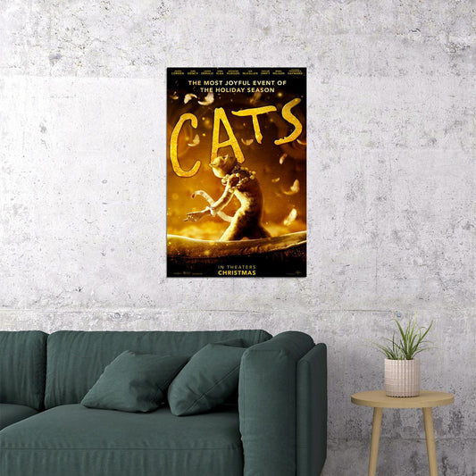 Cats Movie The Holiday Season Music Rebel Wilson Poster Wall Art Print Home Wall Decor - xonomax