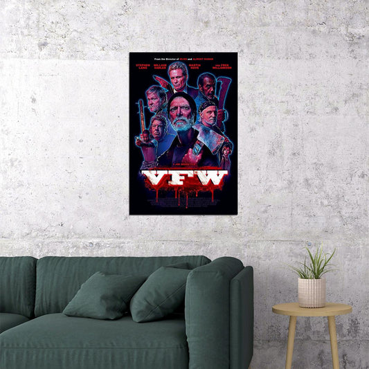 Vfw Movie 2020 Stephen Lang Martin Kove Crime Poster Wall Art Print Home Wall Decor - xonomax
