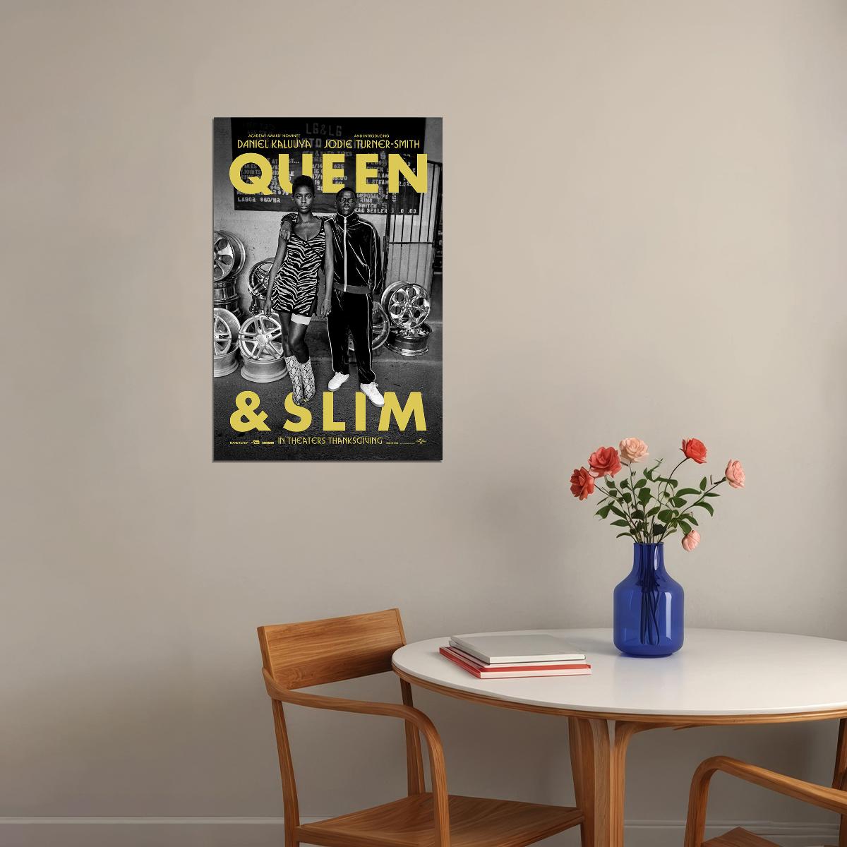 Queen And Slim Movie Daniel Kaluuya Crime Drama Poster Wall Art Print Home Wall Decor - xonomax