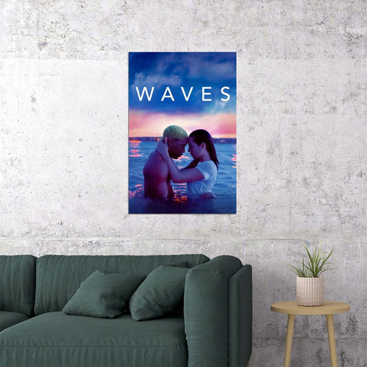 Waves Movie 2019 Lucas Hedges Alexa Demie Romantic Poster Wall Art Print Home Wall Decor - xonomax