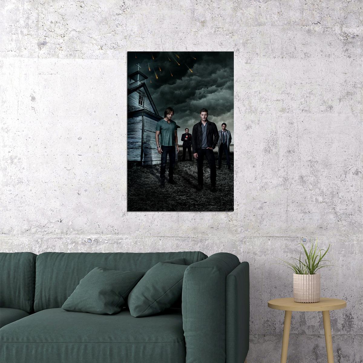Supernatural Tv Series Show Season 14 Sam Dean Movie Fantasy Poster Wall Art Print Home Wall Decor - xonomax