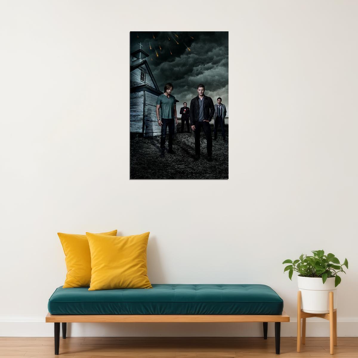 Supernatural Tv Series Show Season 14 Sam Dean Movie Fantasy Poster Wall Art Print Home Wall Decor - xonomax