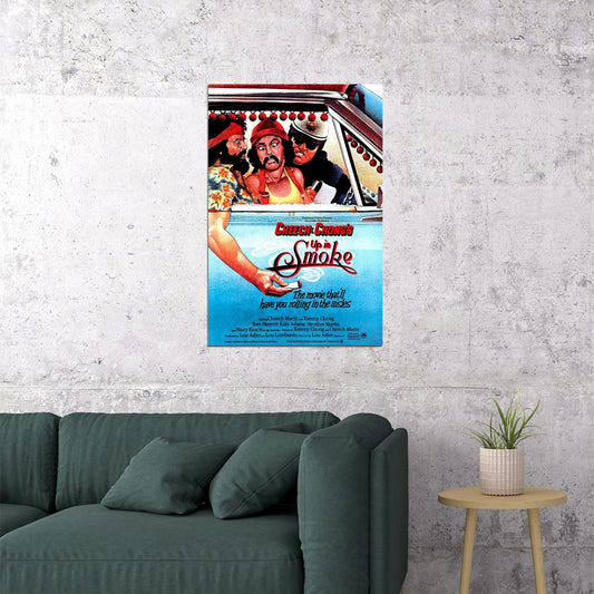 Up In Smoke Movie Cheech And Chong Weed Comedy Poster Wall Art Print Home Wall Decor - xonomax