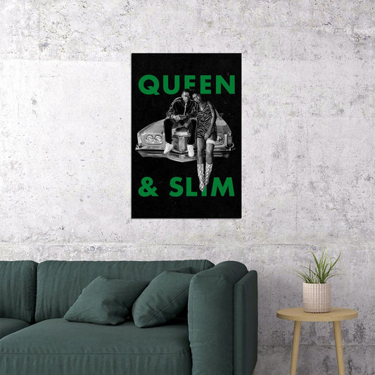 Queen And Slim Movie 2019 Daniel Kaluuya Drama Crime Poster Wall Art Print Home Wall Decor - xonomax
