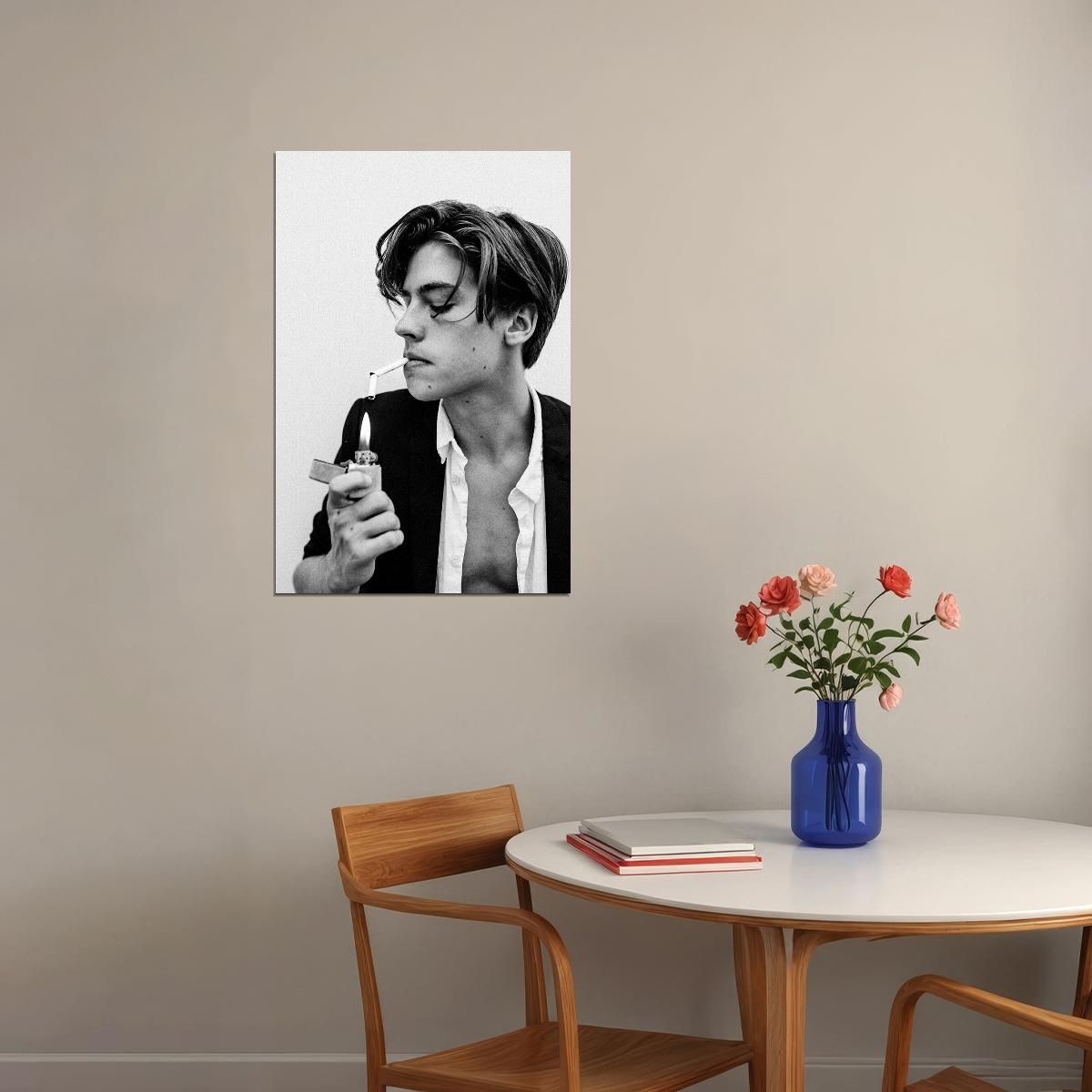 Cole Sprouse Smoking Movie Star Actor Riverdale Poster Wall Art Print Home Wall Decor