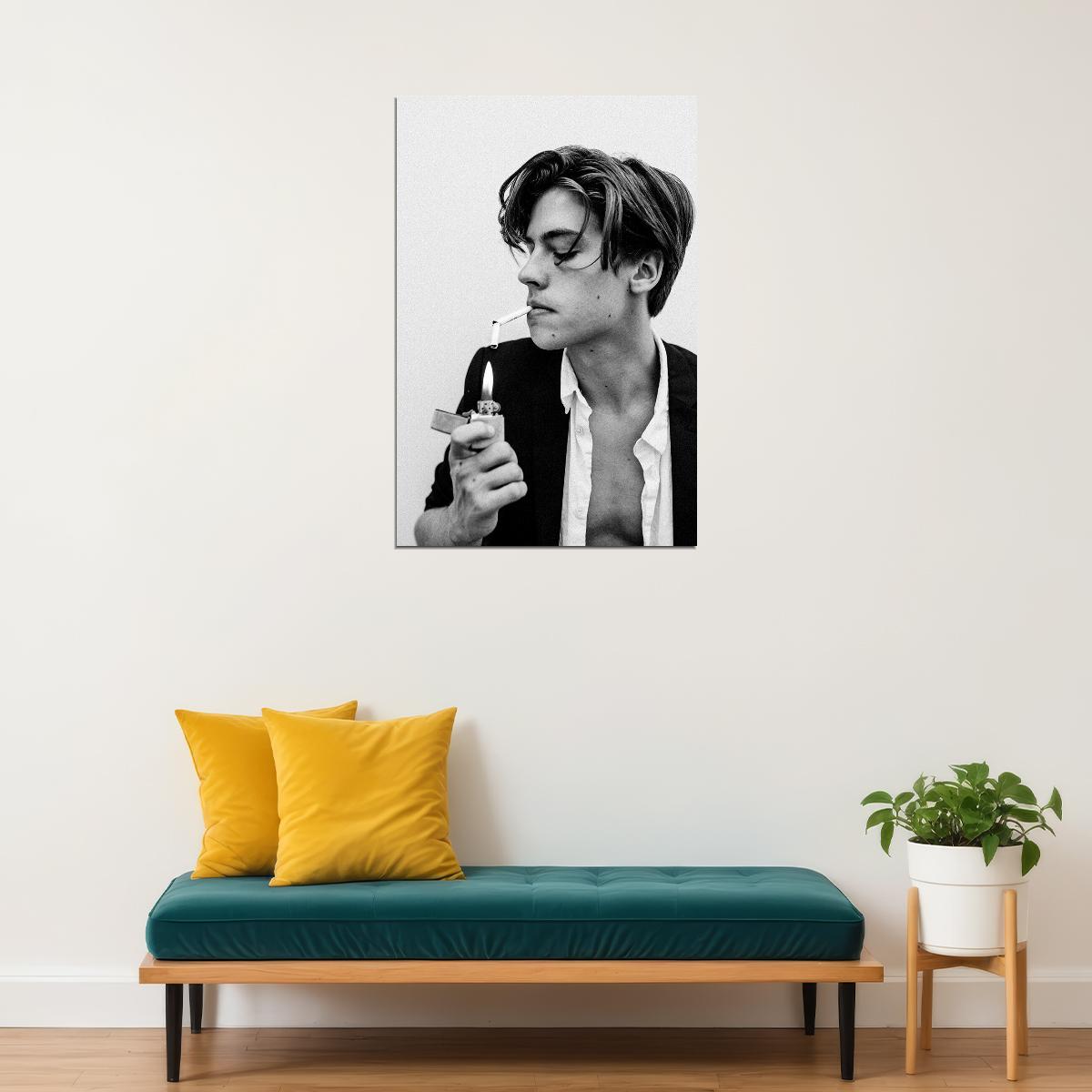Cole Sprouse Smoking Movie Star Actor Riverdale Poster Wall Art Print Home Wall Decor